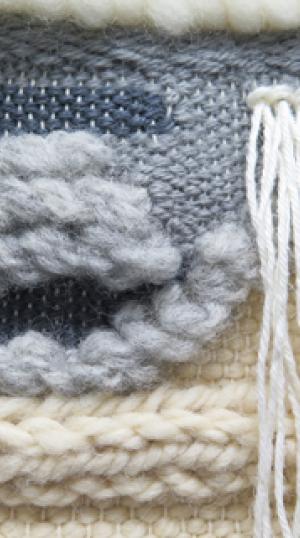 Lähikuva kuvakudostekstiilistä